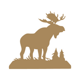 Forest Moose Decal - Vehicle / Camper / Window Decal