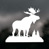 Forest Moose Decal - Vehicle / Camper / Window Decal