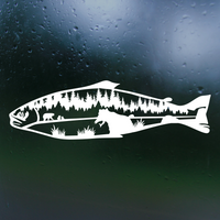 custom decal, custom fish decal, fish scene decal, camper decal, trailer decal, decal shop, stickers, bear decal, get decaled