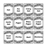 53 Piece Waterproof Vinyl Rectangle Foliage Spice Label Set