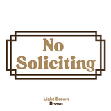 Die Cut Vinyl No Soliciting Decal - Waterproof Outdoor Vinyl No Soliciting Decal Sticker