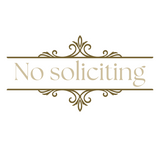 Die Cut Vinyl 'No Soliciting' Decal DIY Porch Decor - Get Decaled