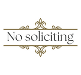 Die Cut Vinyl 'No Soliciting' Decal DIY Porch Decor - Get Decaled