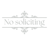 Die Cut Vinyl 'No Soliciting' Decal DIY Porch Decor - Get Decaled