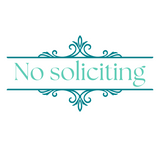 Die Cut Vinyl 'No Soliciting' Decal DIY Porch Decor - Get Decaled