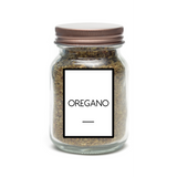 52 Pc Waterproof Vinyl Spice Jar Decal Stickers