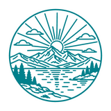 Die Cut Vinyl Decal - Line Art Outdoor Scene