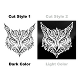 Die Cut Vinyl Decal - Owl Face