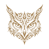 Die Cut Vinyl Decal - Owl Face