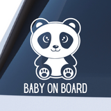 Die Cut Panda Baby On Board Decal - Get Decaled