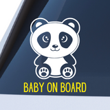 Die Cut Panda Baby On Board Decal - Get Decaled