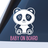 Die Cut Panda Baby On Board Decal - Get Decaled