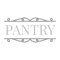 Pantry Sign Decal for Kitchen - Die Cut Vinyl Decal