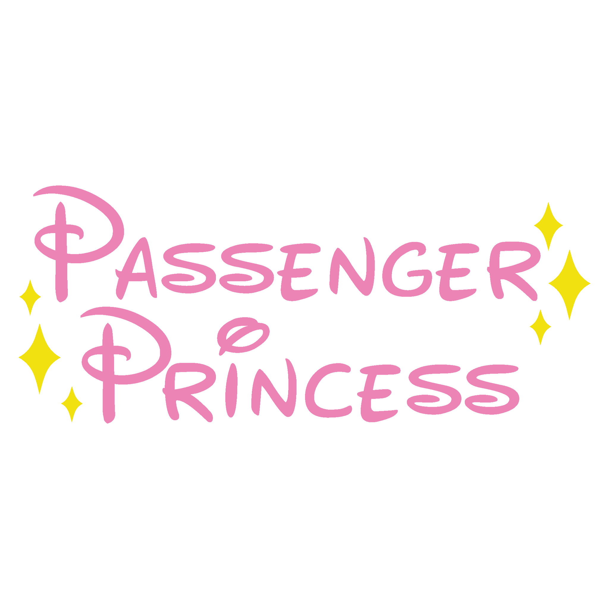Funny Magical Passenger Princess Car Decal – Get Decaled