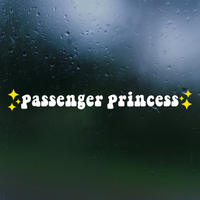 passenger princess decal, passenger princess sticker, funny decal, funny sticker, passenger princess Car decal, passenger decal, vinyl decal, funny car decals, funny truck decals, get decaled, decal shop