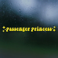 passenger princess decal, passenger princess sticker, funny decal, funny sticker, passenger princess Car decal, passenger decal, vinyl decal, funny car decals, funny truck decals, get decaled, decal shop