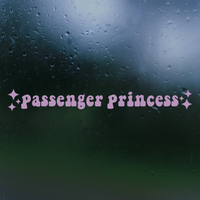 passenger princess decal, passenger princess sticker, funny decal, funny sticker, passenger princess Car decal, passenger decal, vinyl decal, funny car decals, funny truck decals, get decaled, decal shop