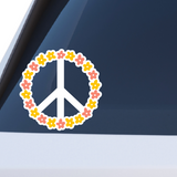Die Cut Vinyl Peace Flower Decal - Vehicle / Window / Laptop Decal - Get Decaled