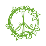 Die Cut Vinyl Peace Sign Vine Dye Cut Decal