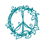 Die Cut Vinyl Peace Sign Vine Dye Cut Decal