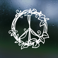 Die Cut Vinyl Peace Sign Vine Dye Cut Decal