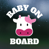 baby on board, baby on board decals, decals, baby cow decal, baby on board sticker, baby on board sign, decals, decal shop, get decaled, vinyl decals