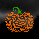 Die Cut Vinyl Decal - Batty Pumpkin