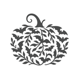 Die Cut Vinyl Decal - Batty Pumpkin