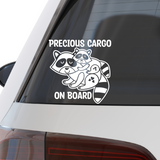 Cute Racoon "Precious Cargo On Board" Decal - Get Decaled