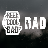 Die Cut Vinyl Fisher Dad Decal Pack