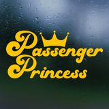 Funny Retro Style Passenger Princess Die Cut Vinyl Car Decal