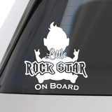 Die Cut Vinyl Little Rockstar Baby On Board Car Decal