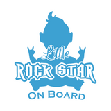 Die Cut Vinyl Little Rockstar Baby On Board Car Decal