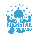 Die Cut Vinyl Lil Rockstar On Board Decal