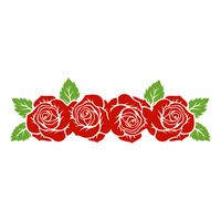 Rose Vine Decal - Waterproof Die Cut Vinyl Decal