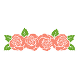 Rose Vine Decal - Waterproof Die Cut Vinyl Decal