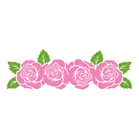 Rose Vine Decal - Waterproof Die Cut Vinyl Decal
