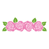 Rose Vine Decal - Waterproof Die Cut Vinyl Decal