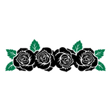 Rose Vine Decal - Waterproof Die Cut Vinyl Decal