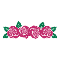 Rose Vine Decal - Waterproof Die Cut Vinyl Decal