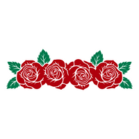 Rose Vine Decal - Waterproof Die Cut Vinyl Decal