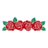 Rose Vine Decal - Waterproof Die Cut Vinyl Decal