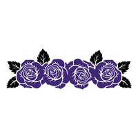 Rose Vine Decal - Waterproof Die Cut Vinyl Decal