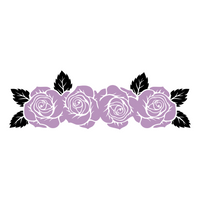 Rose Vine Decal - Waterproof Die Cut Vinyl Decal