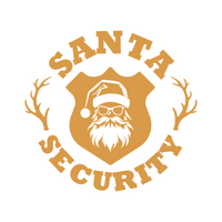 Santa Security Funny Christmas Holiday Waterproof Vinyl Decal