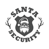 Santa Security Funny Christmas Holiday Waterproof Vinyl Decal