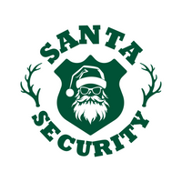 Santa Security Funny Christmas Holiday Waterproof Vinyl Decal