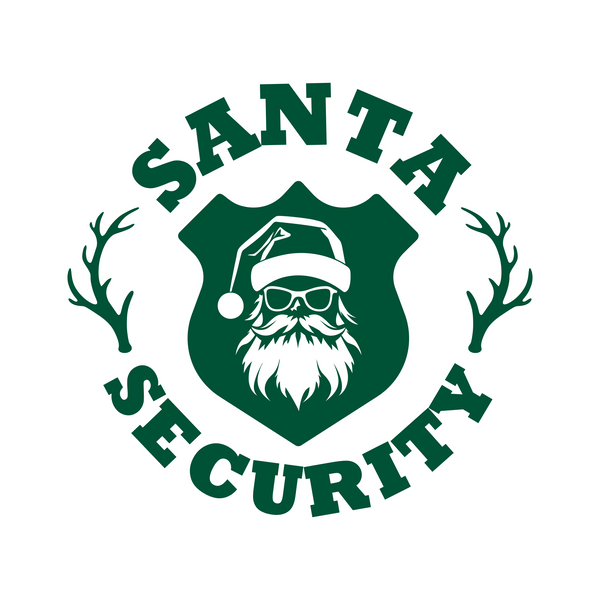 Santa Security Funny Christmas Holiday Waterproof Vinyl Decal