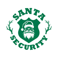 Santa Security Funny Christmas Holiday Waterproof Vinyl Decal