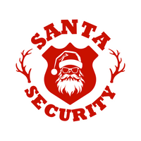 Santa Security Funny Christmas Holiday Waterproof Vinyl Decal